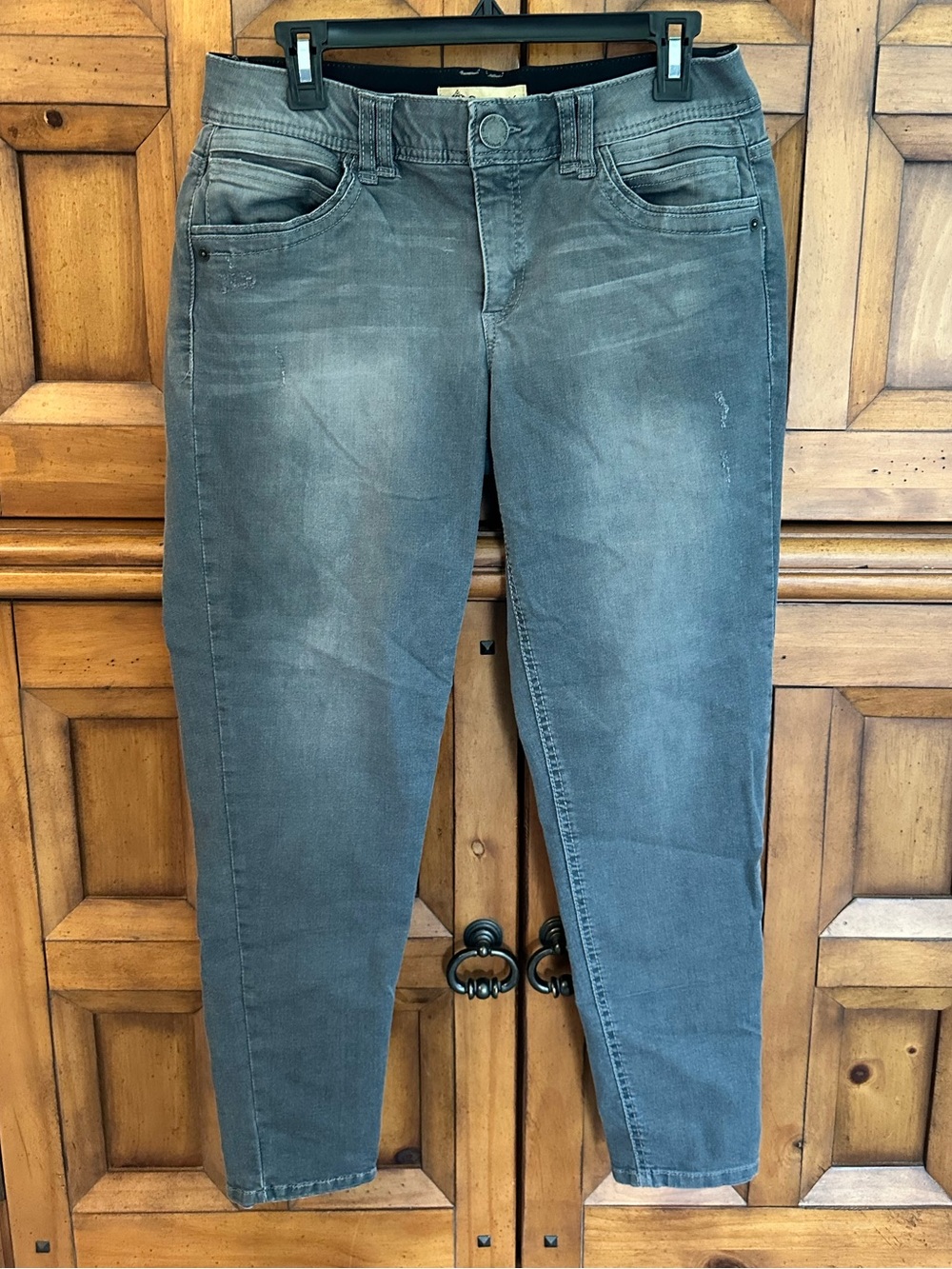Democracy Grey Ankle Slim Stretch Jeans